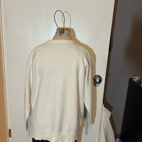 Torrid Cream Sweater with Gold Celestial Design - Picture 5 of 10